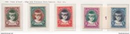 1929 Lussemburgo ,  N° 214/218 "Caritas Pro Infanzia" 5 Val. MNH/** - Altri & Non Classificati