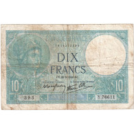 France, 10 Francs, Minerve, 1940, Y.76611, TB, Fayette:07.25, KM:84 - 10 F 1916-1942 ''Minerve''