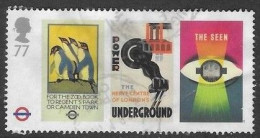 GROSSBRITANNIEN GRANDE BRETAGNE GB 2013 MS LONDON UNDERGROUND POSTERS FOR THE ZOO 77P SG 3429B MI 3403 YT 3797 SC 3134B - Used Stamps