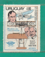 URUGUAY 1979-YT A412 Ss Mint-Resto De Bisagra-Algo De óxido-Eventos TT: Aniversarios De  La Aviación,Aviones,Pilotos - Uruguay