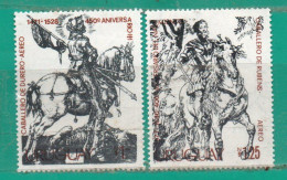 URUGUAY 1978-YT A409-A410 Ss Mint-Variedad:"Uruguay" Pasada Al Dorso-TT: Pintores, Rubens Y Dudero-Yvert € 9.00 - Uruguay