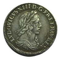 Louis XIII 1/12 Décu Poinçon De Warin 1642 Paris, Monnaie De Matignon - 1610-1643 Louis XIII Le Juste