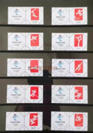 China 2021 Olympic And Paralympic Winter Games Beijing 2022 Sports Pictogram Special Stamps 30v - Winter 2022: Beijing