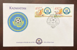 D)2004, KAZAKHSTAN, FIRST DAY COVER, FIFA CENTENARY FOOTBALL ISSUE, FDC - Kazakhstan