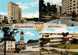 73924463 Heusenstamm Hochhaus Leibnitzstrasse Frankfurter Weg Torbau Und Kirche  - Heusenstamm