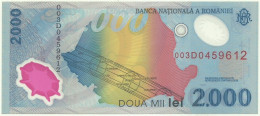 ROMANIA - 2.000 Lei - 1999 - Pick 111.a - Unc. - Série 003D - Total Solar ECLIPSE Commemorative POLYMER - 2000 - Roemenië