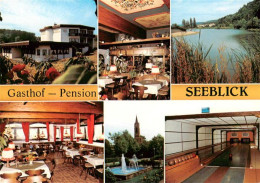 73883190 Muehlbach Eppingen Gasthof Pension Seeblick Gastraeume Seepartie Kegelb - Eppingen