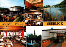 73883189 Muehlbach Eppingen Gasthof Pension Seeblick Gastraeume Seepartie Kegelb - Eppingen