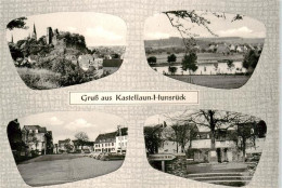 73883175 Kastellaun Hunsrueck Burgruine Panorama Strassenpartien Kastellaun Huns - Kastellaun