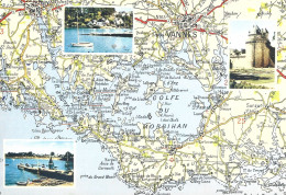 Ref ( 19093 )   Le Golfe Du Morbihan - Carte Geografiche