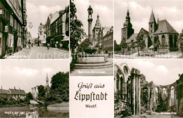 73777692 Lippstadt Strassenpartie Bernhardsbrunnen Marienkirche Motiv An Der Lip - Lippstadt