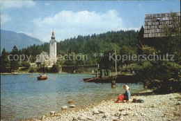 72377263 Bohinj Uferpartie Am See Kirche Bohinj - Slovenia