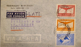 MI) 1945-48, ARGENTINA, VIA CONDOR - LATI, FROM BUENOS AIRES TO SWITZERLAND, AIR MAIL, PAN AMERICAN UNION, XF - Gebruikt