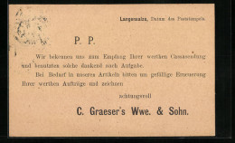 AK Langensalza, C. Graeser`s Wwe. & Sohn  - Bad Langensalza
