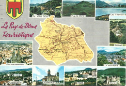 Ref ( 19122  )   Le Puy De Dome - Carte Geografiche