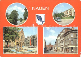 72375067 Nauen Havelland Havel Kanal Str Des Friedens Thaelmann Platz Brunnen Ra - Nauen