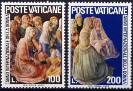 1975 VATICAN  Int‘l Women Year STAMP 2v - Ungebraucht