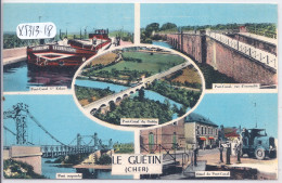 LE GUETIN- CARTE MULTI-VUES DONT LE PONT-CANAL- 1 ERE ECLUSE- PASSAGE DEL PENICHE GUADELOUPE - Autres & Non Classés