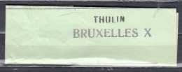 Fragment Van Bruxelles X Met Langstempel Thulin - Griffes Linéaires