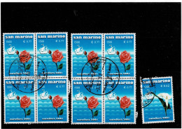 SAN MARINO ,"Euroflora" ,2 Quartine Di 0,77 Euro+singolo Di 0,62 Euro ,qualita Ottima - Used Stamps