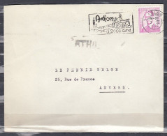 Brief Van Arlon Naar Anvers Met Lanstempel Athus - Linear Postmarks