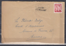 Briefstuk Van Charleroi 1 Naar Anvers Met Lanstempel Boussu Lez Walcourt - Linear Postmarks