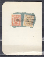 Fragment Met Langstempel Grand-Leez - Sello Lineal