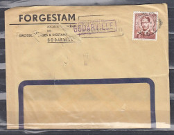 Brief Van Charleroi 1 Met Langstempel Godarville - Linear Postmarks