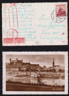 Slowakei Slovakia 1941 Censor Picture Postcard BRATISLLAVA X WIEN Ostmark - Cartas & Documentos