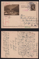 Slowakei Slovakia 1942 Double Censor Picture Postcard ZILINA X BERLIN Germany - Covers & Documents