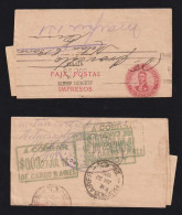 Argentina 1910 Stationery Wrapper Used A COBRAR $0.03 OF. CARGO BUENOS AIRES Unusal Postage Due - Brieven En Documenten