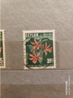 Ceylon Flowers Orhids (F82) - Used Stamps