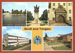 72372173 Torgau Strandbad Denkmal Der Begegnung Schloss Hartenfels Friedrich Wol - Torgau