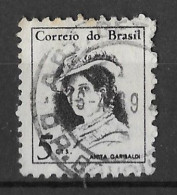 BRESIL ANITA GARIBALDI ( EPOUSE DE GARIBALDI ITALIE ) TIMBRE DE 1967 EN OBLITERATION RONDE, VOIR LE SCANNER - Used Stamps