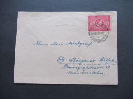 SBZ Nr.232 EF Tagesstempel Neu Petershain (Niederlausitz) Und Landpoststempel Bahnsdorf über Neu Petershain - Brieven En Documenten