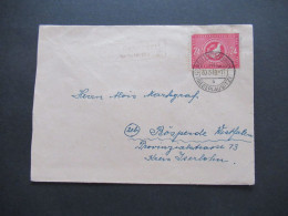 SBZ Nr.232 EF Tagesstempel Neu Petershain (Niederlausitz) Und Landpoststempel Bahnsdorf über Neu Petershain - Storia Postale