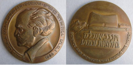 Israël Médaille En Bronze David Ben Gourion 1973. Université Ben-Gourion à Sde Boker - Otros & Sin Clasificación