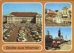 72370758 Wismar Mecklenburg Marktplatz Rathaus Wasserspiel Kraemerstrasse Schlep - Wismar