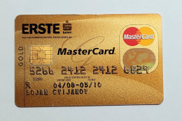 Gold Master Card Erste Bank Austria , A Sign Premium 5/10 - Carte Di Credito (scadenza Min. 10 Anni)