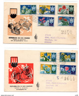 San Marino - Fiori '53 Su FDC Venezia - FDC