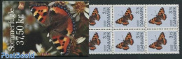 Denmark 1993 Butterflies Booklet, Mint NH, Nature - Butterflies - Stamp Booklets - Unused Stamps