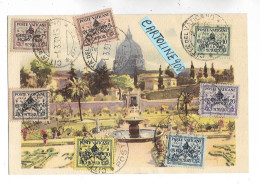 Francobolli Stamps Francobollo Stamp Vaticano Sede Vacante 1939  F D C Su Cartolina First Day Postcard (v.retro) - Cartas & Documentos
