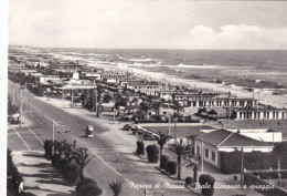 Cartolina Marina Di Massa ( Massa E Carrara ) Viale Litoraneo E Spiaggia - Massa