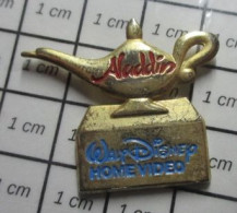 616B Pin's Pins / Beau Et Rare / DISNEY / FILM WALT DISNEY HOME VIDEO ALADDIN LAMPE MAGIQUE - Disney