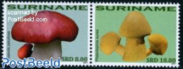 Suriname, Republic 2011 Mushrooms 2v [:], Mint NH, Nature - Mushrooms - Pilze