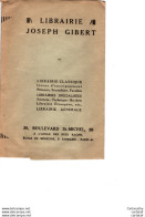 Protège Cahier  LIBRAIRIE JOSEPH GIBERT à PARIS .  N° 228 - Schutzumschläge