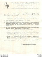 GARANTIE MUTUELLE DES FONCTIONNAIRES . GMF . Brochure De Présentation De La Mise En Place De Garages Agréés Avec Carte - Banca & Assicurazione