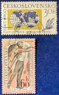 CECOSLOVACCHIA   1960 SPARTAKIADI-FEDERATIONE SINDACALE - Used Stamps