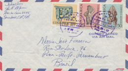 Costa Rica: 1964: San Jose To Pina-Recife Pernambuco - Costa Rica