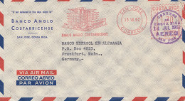 Costa Rica: 1962: San Jose Bankco Anglo Costarricense To Frankfurt - Costa Rica